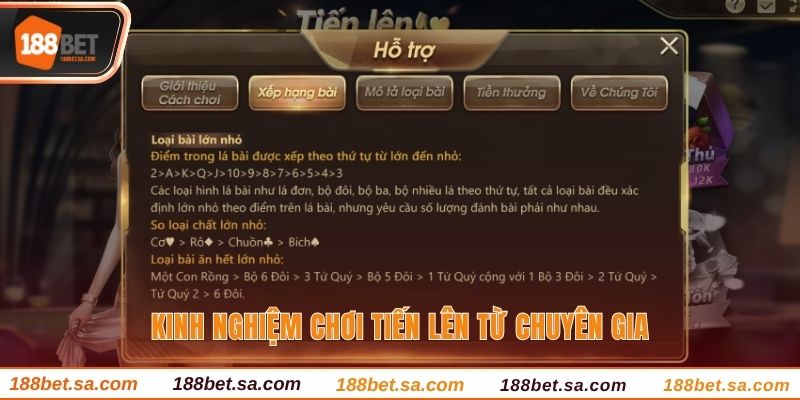 Tiến Lên Miền Nam - Kinh Nghiệm Ra Bài Chắc Thắng Tại 188BET 4 Việc nhớ bài là một trong những chiến thuật cơ bản nhưng rất hữu dụng