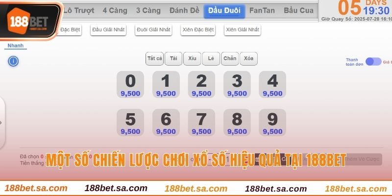 Xổ Số 188BET - Trải Nghiệm Hấp Dẫn, Nhận Thưởng Liền Tay 4 Các chiến thuật chơi xổ số 188BET cực hiệu quả